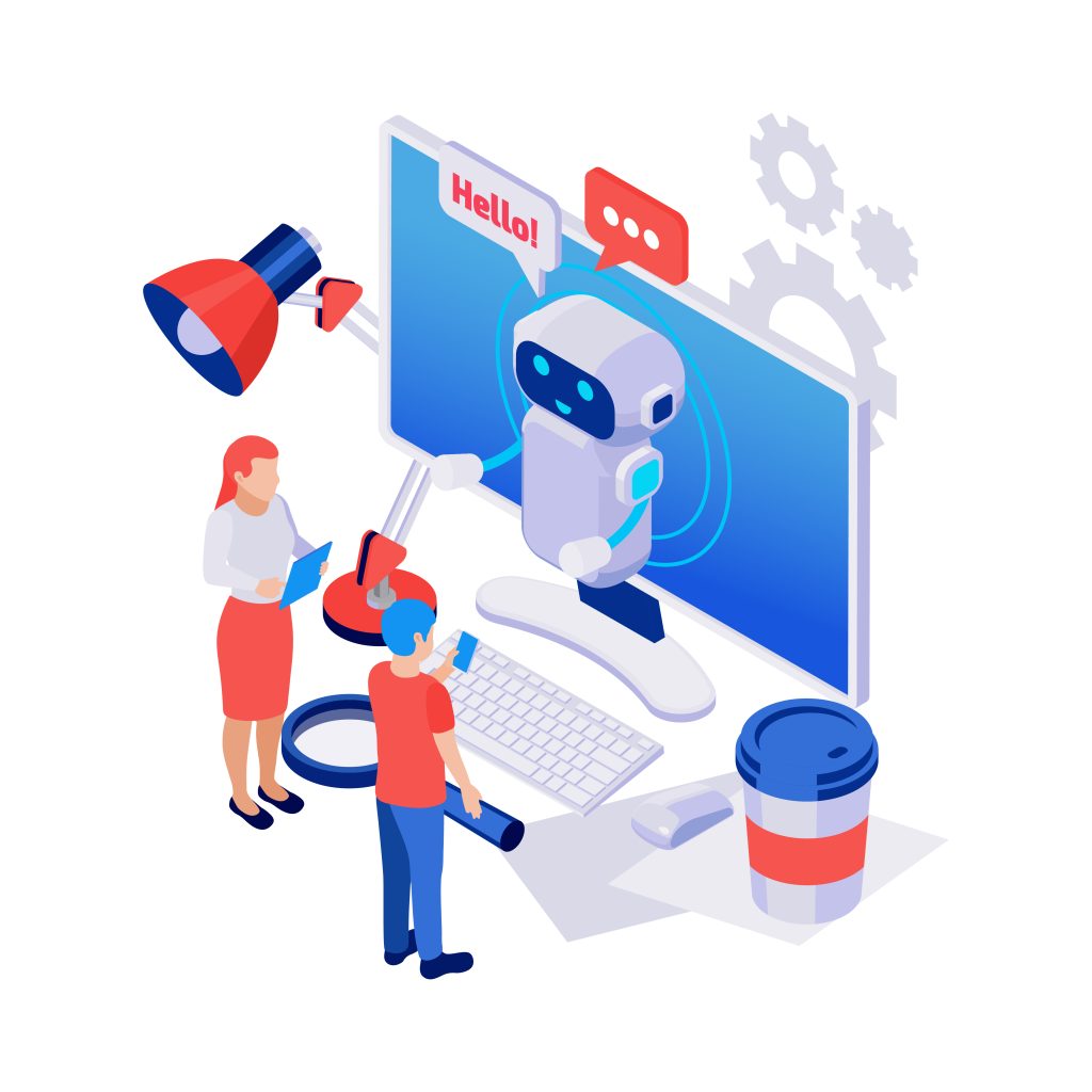 GoMars.IO 3 2002.i039.010 chatbot messenger ai isometric set 15